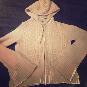 Calvin Klein Jeans Hooded Cable Knit Sweater